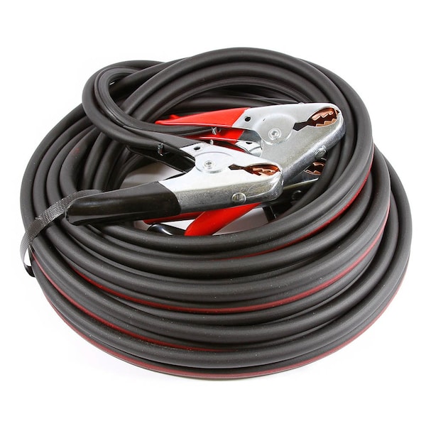 Forney Heavy Duty Battery Jumper Cables, 4 Gauge Twin Copper Cable x 16ft 52871 - main